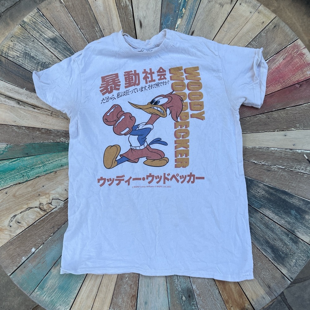 Riot Society White Woody Woodpecker Tee